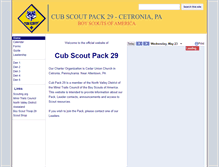 Tablet Screenshot of cubscoutpack29.org